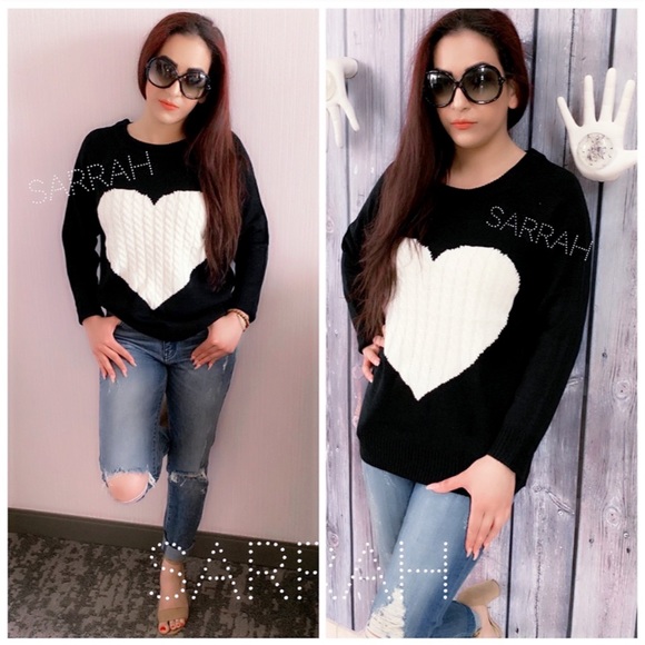 Last 1! New Cozy LOVE Cable Knit Heart Sweater - Picture 4 of 5